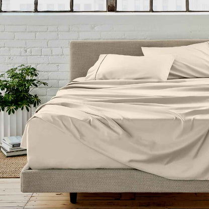 Σεντόνι με Λάστιχο 160x200+40εκ Beige