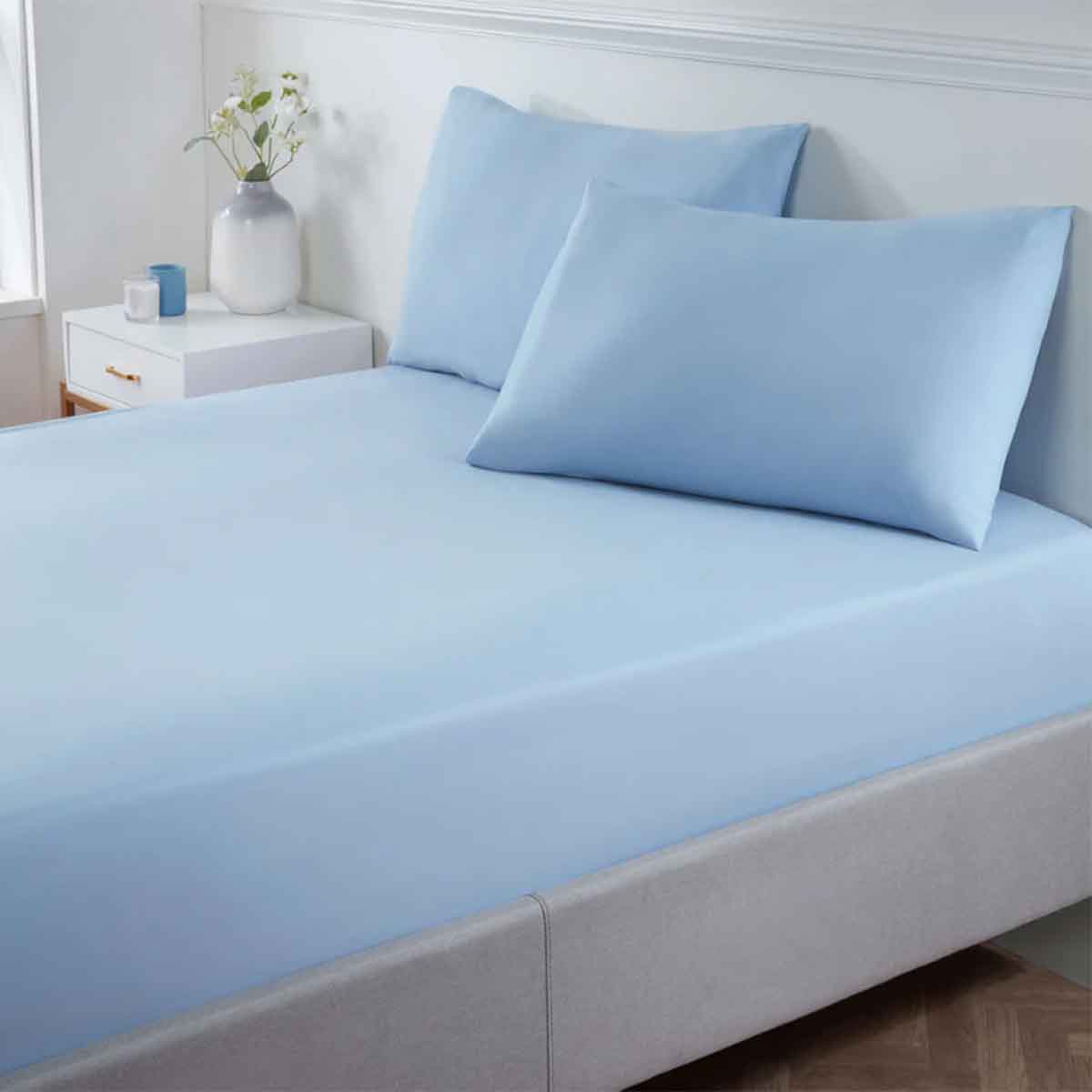 Σεντόνι με Λάστιχο 160x200+40εκ Blue