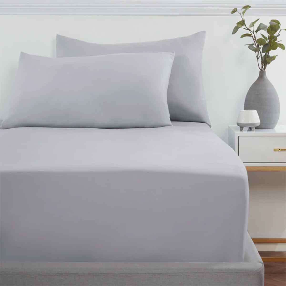 Σεντόνι με Λάστιχο 160x200+40εκ Grey