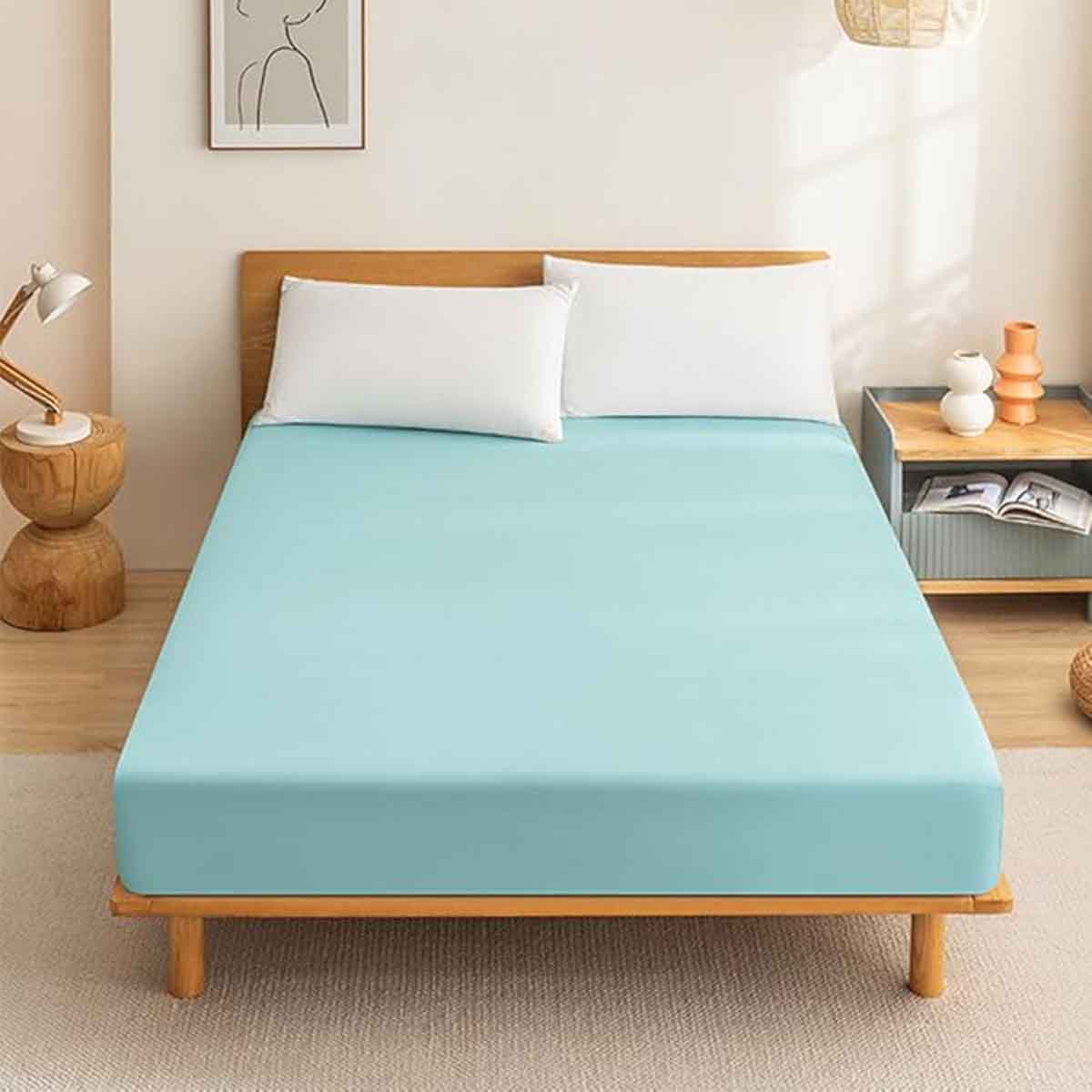 Σεντόνι με Λάστιχο 160x200+40εκ Petrol