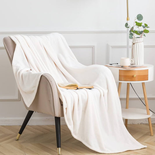 Κουβέρτα Καναπέ / Διακοσμητικό Ριχτάρι 130x160εκ White