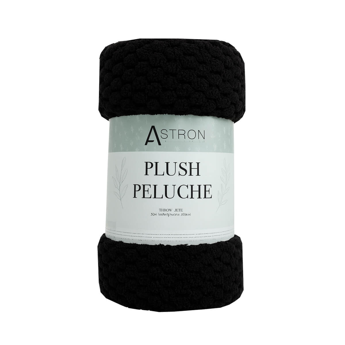 Κουβέρτα Καναπέ / Διακοσμητικό Ριχτάρι 130x160εκ Black