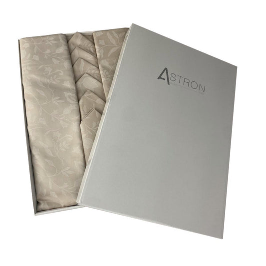 Τραπεζομάντηλο Σετ 7 Τεμ (140x180εκ + 6 Πετσέτες) Beige