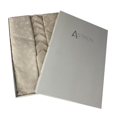 Τραπεζομάντηλο Σετ 13 Τεμ (140x280εκ + 12 Πετσέτες) Beige