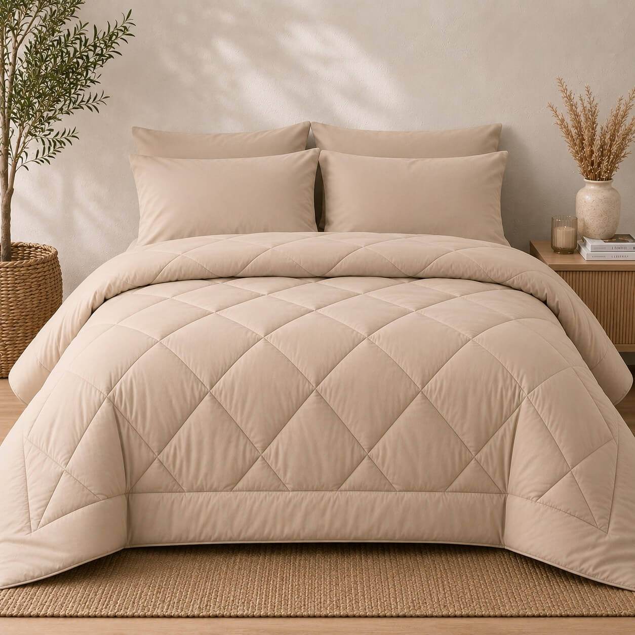 Πάπλωμα Υπέρδιπλο 220x240 Beige