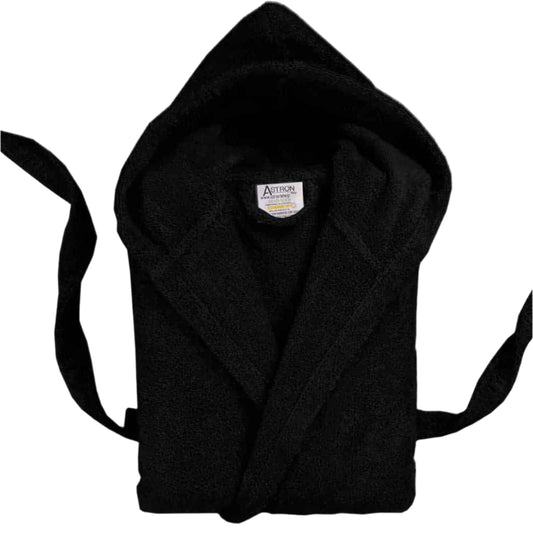 Μπουρνούζι με Κουκούλα Black - Large