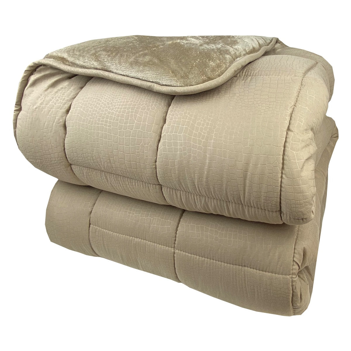 Κουβερτοπάπλωμα Υπέρδιπλο 220x240εκ Beige