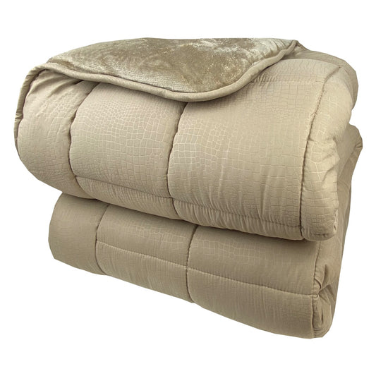 Κουβερτοπάπλωμα Μονό 160x220εκ Beige