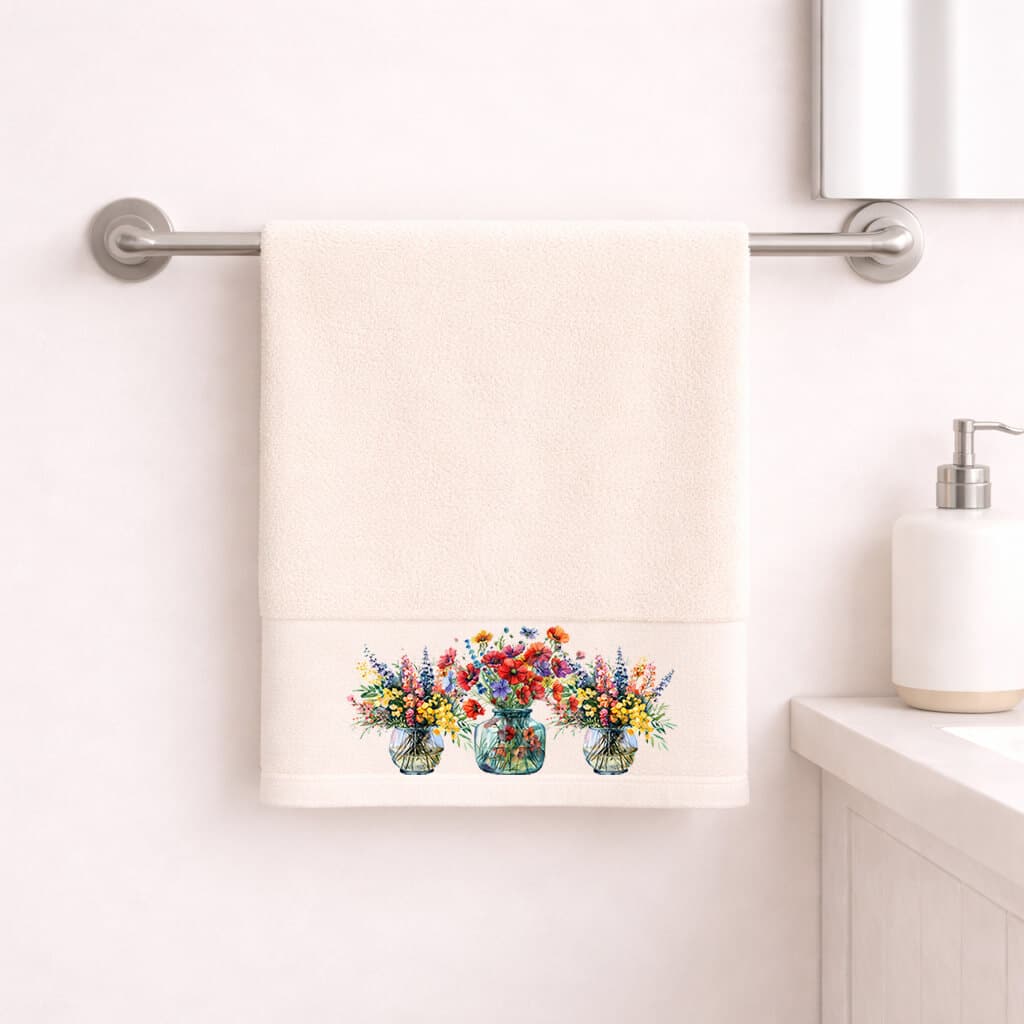 Πετσέτα Προσώπου 50×90εκ Blossom Ecru