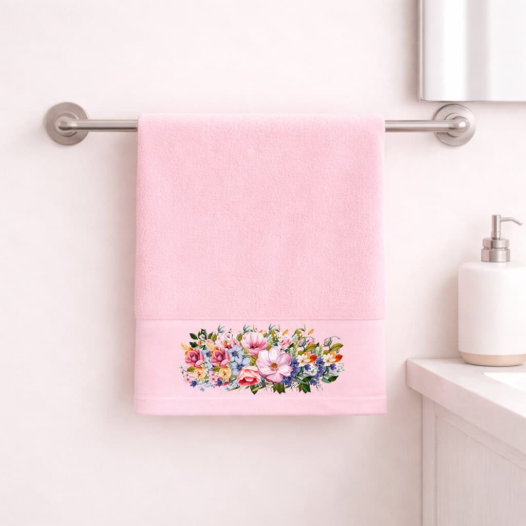 Πετσέτα Προσώπου 50×90εκ Rosie Dusty Rose
