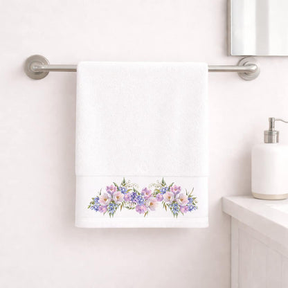 Πετσέτα Προσώπου 50×90εκ Violet White