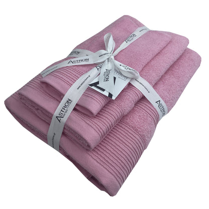 Πετσέτες Σετ 3 Τμχ Pink