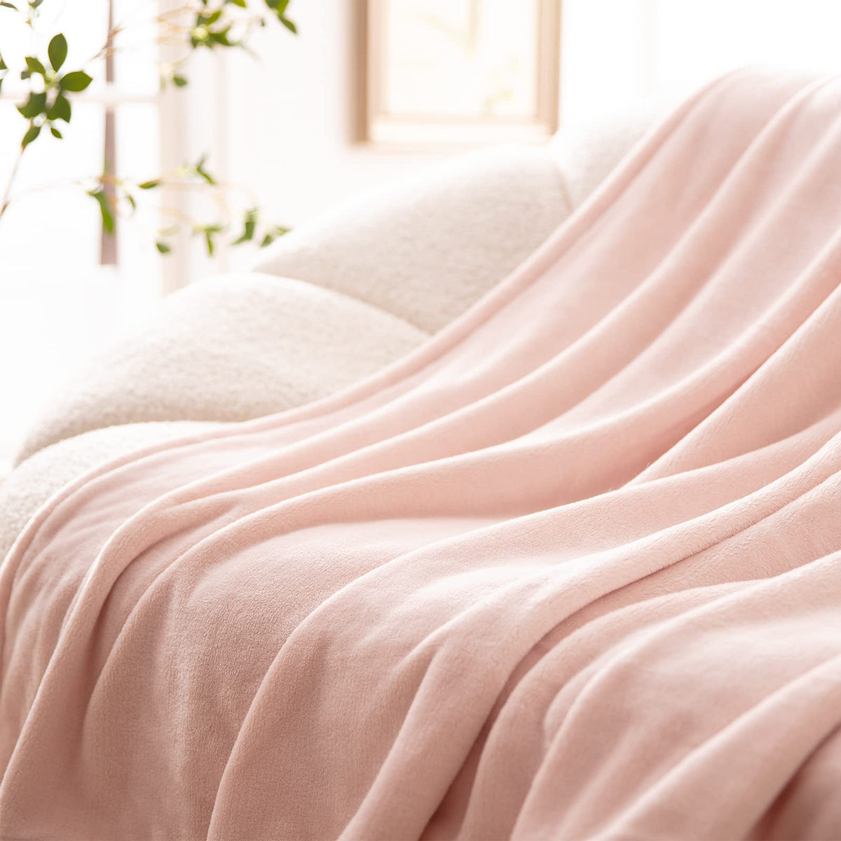 Κουβέρτα Καναπέ / Διακοσμητικό Ριχτάρι 130x160εκ Light Pink