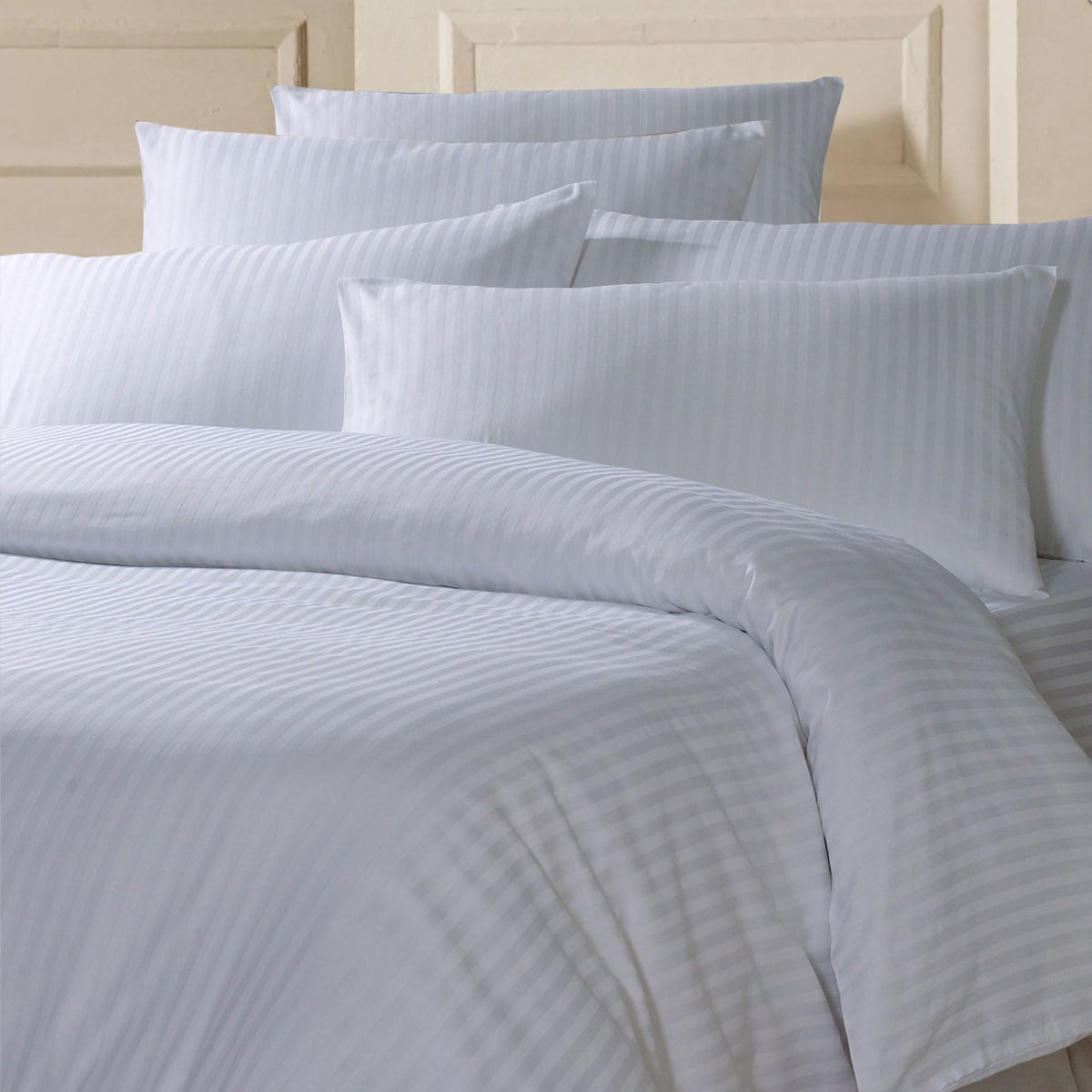 Σεντόνι Ξενοδοχείου Σατέν-Ρίγα 280x300εκ 80% Cotton 20% Polyester Πεννιέ 220tc
