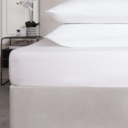 Σεντόνι Ξενοδοχείου με Λάστιχο 100x200+35εκ 52% Cotton 48% Polyester 144tc