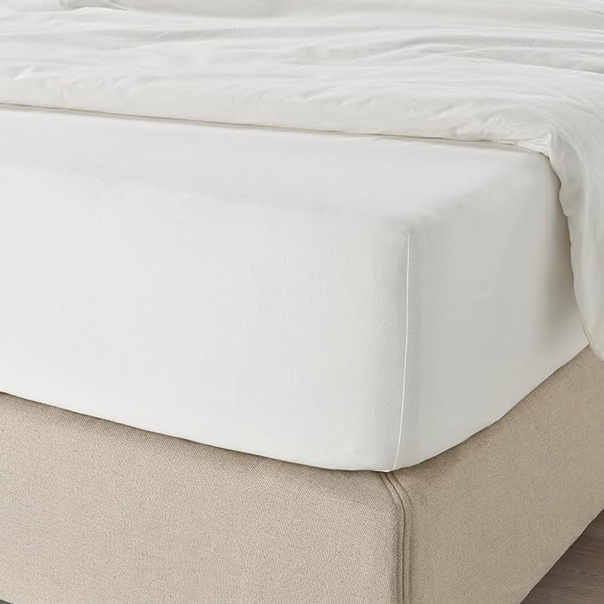 Σεντόνι Ξενοδοχείου με Λάστιχο 100x200+35εκ 80% Cotton 20% Polyester Percalle 144tc