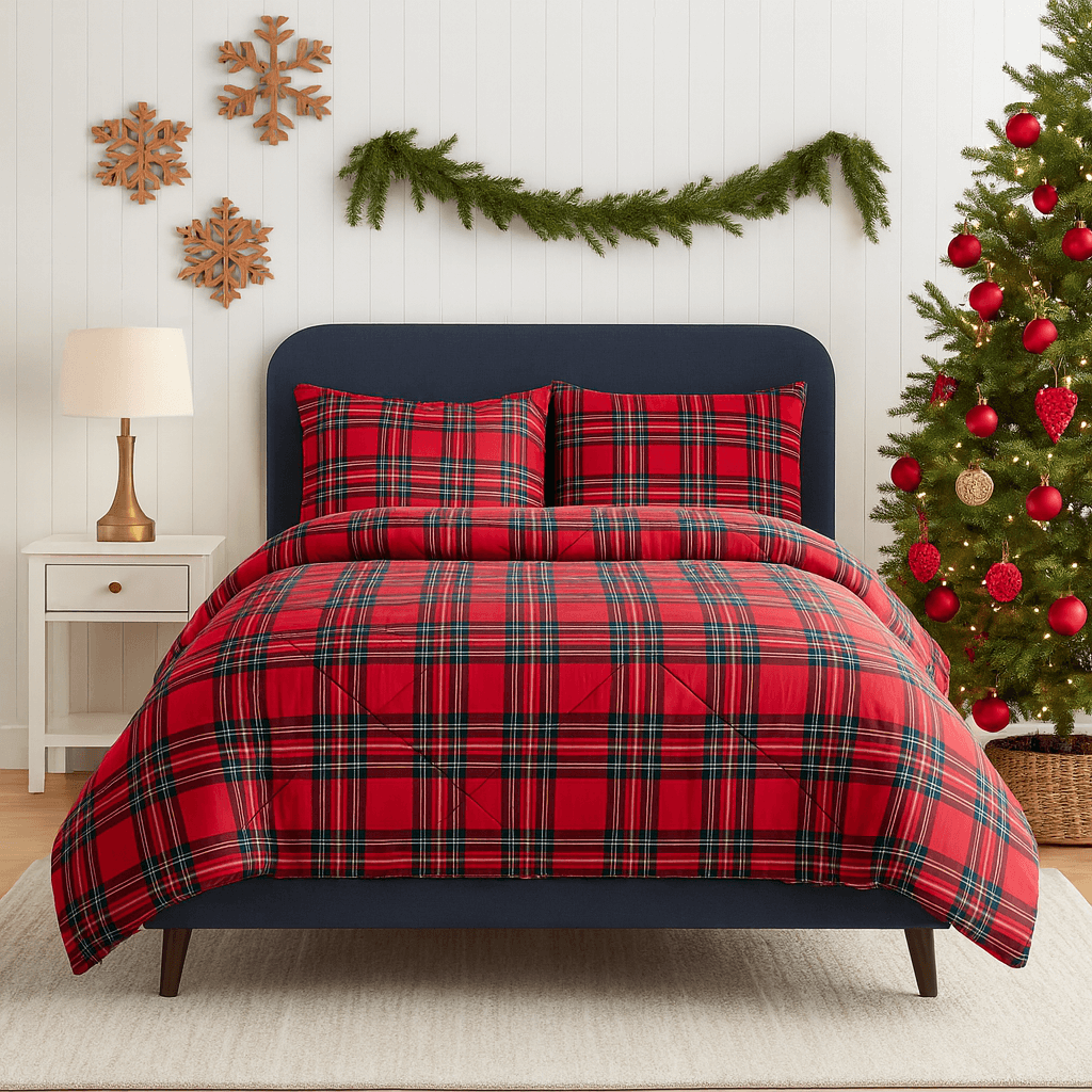 Χριστουγεννιάτικο Υπέρδιπλο Πάπλωμα 220x240εκ