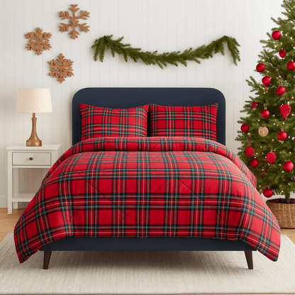 Χριστουγεννιάτικο Υπέρδιπλο Πάπλωμα 220x240εκ