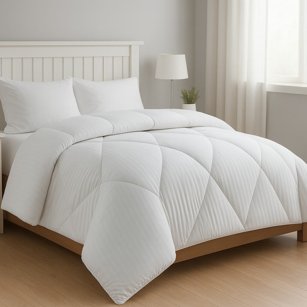 Πάπλωμα Ξενοδοχείου Ριγέ 350γρ Υπέρδιπλο 220X240εκ