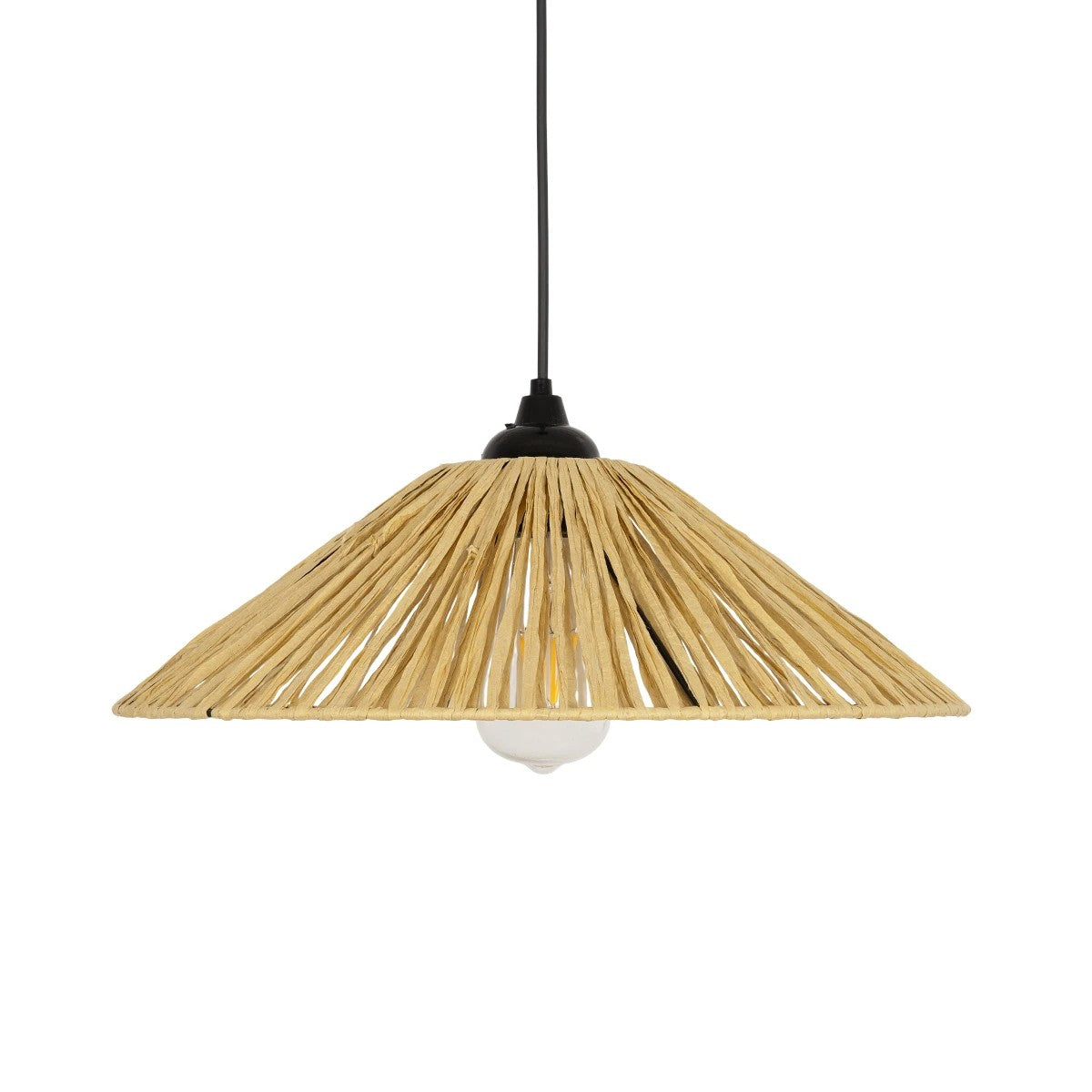 CHAPEAU 205-0086 Boho Κρεμαστό Φωτιστικό Οροφής με Ντουί 1 x E27 AC 220-240V IP20 - Μπεζ - M41 x Π41 x Υ17