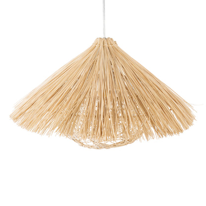 CHEOPE 01599 Boho Κρεμαστό Φωτιστικό Οροφής με Ντουί 1 x E27 AC 220-240V IP20 - Μπεζ - Μ45 x Π45 x Υ35