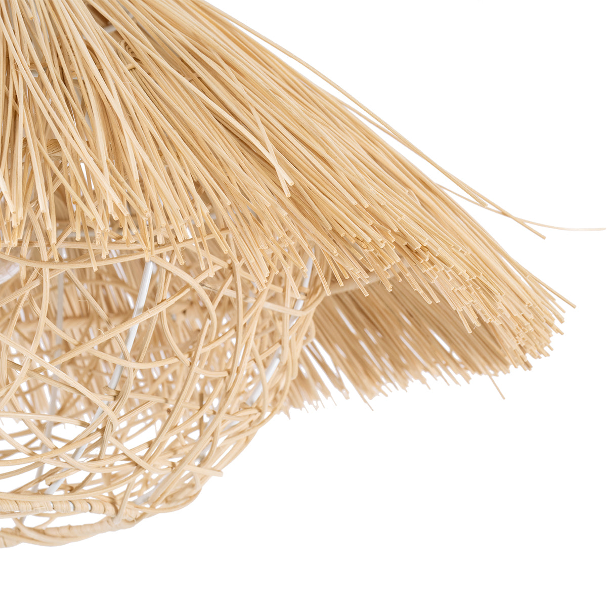 CHEOPE 01599 Boho Κρεμαστό Φωτιστικό Οροφής με Ντουί 1 x E27 AC 220-240V IP20 - Μπεζ - Μ45 x Π45 x Υ35