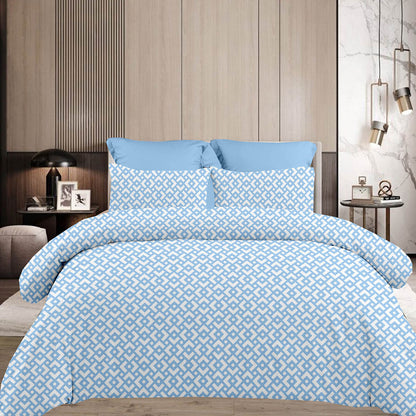 Σεντόνια Υπέρδιπλα Σετ 2 x 2.45x2.60εκ + 2 x 52x72εκ Chiara Blue