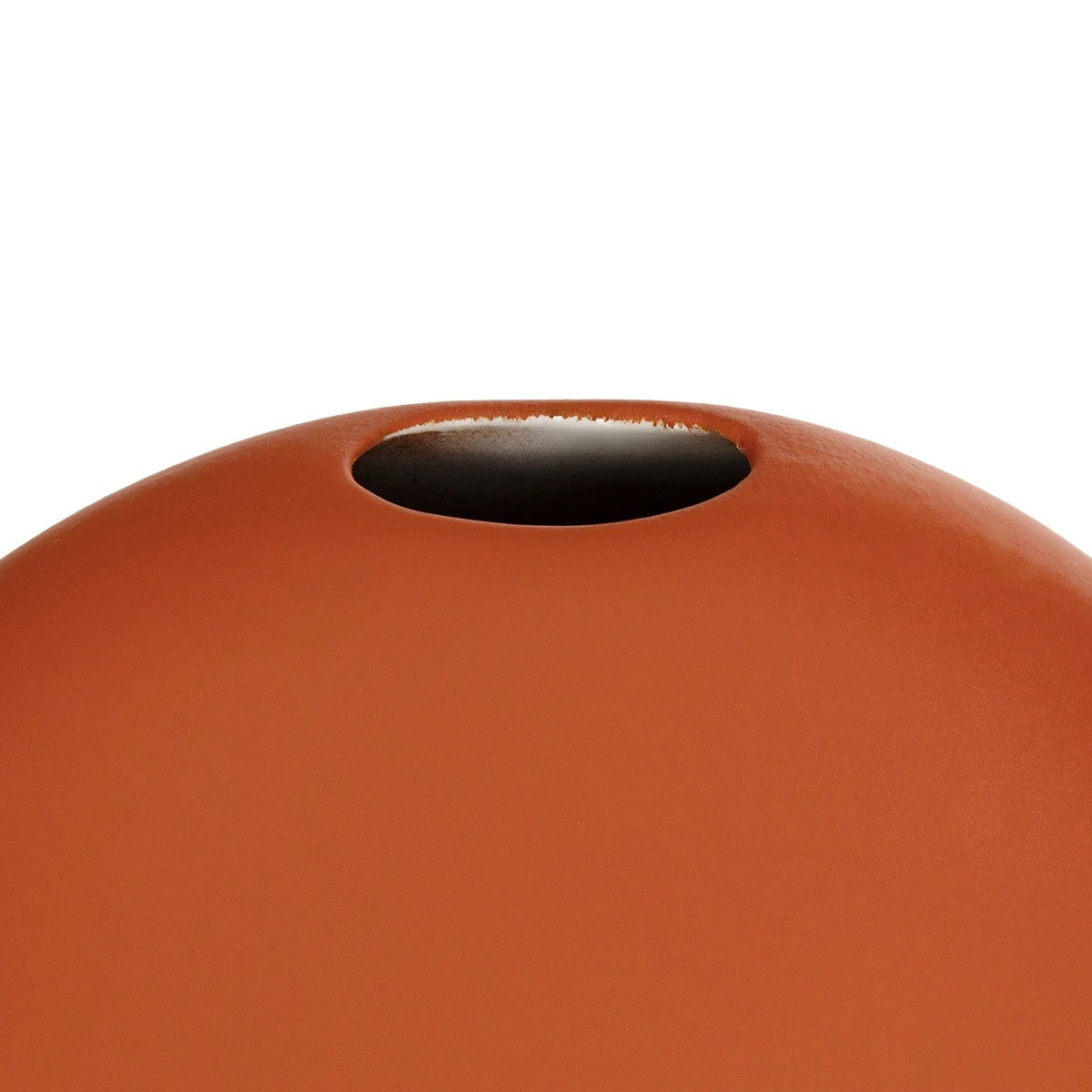 CINNAMON 21291 Διακοσμητικό Κεραμικό Βάζo Πορτοκαλί Π15 x Μ15 x Υ14