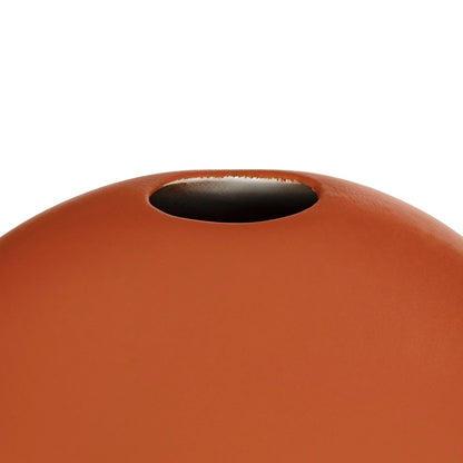 CINNAMON 21291 Διακοσμητικό Κεραμικό Βάζo Πορτοκαλί Π15 x Μ15 x Υ14