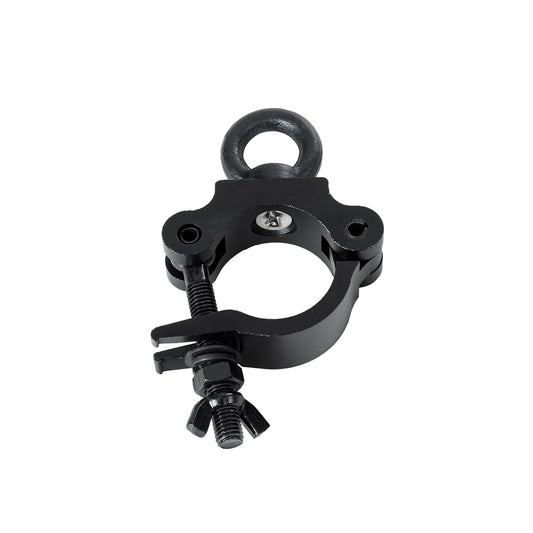CLAMPS 51182 Επαγγελματικός Γάντζος Hook Αλουμινίου Ύψηλης Αντοχής για Κρέμαση, Στήριξη & Τοποθέτηση Προϊόντων Stage σε Τράσες - Μ16 x Π12 x Υ3cm - Μαύρο