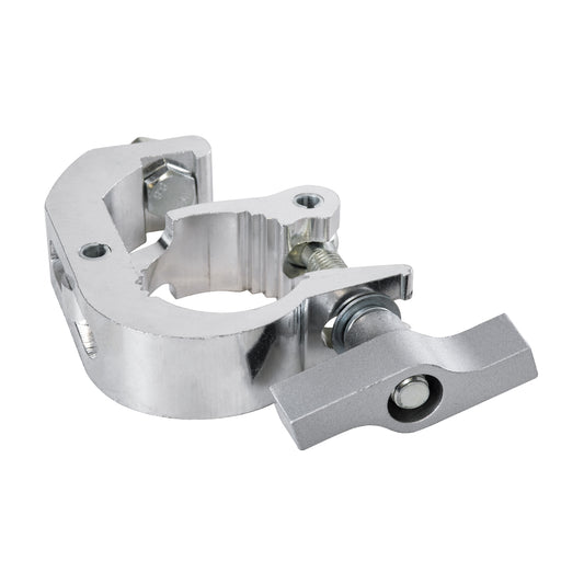 CLAMPS 51185 Επαγγελματικός Γάντζος Hook Αλουμινίου Ύψηλης Αντοχής για Κρέμαση, Στήριξη & Τοποθέτηση Προϊόντων Stage σε Τράσες - Μ17 x Π12 x Υ3cm - Χρώμιο