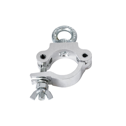 CLAMPS 51186 Επαγγελματικός Γάντζος Hook Αλουμινίου Ύψηλης Αντοχής για Κρέμαση, Στήριξη & Τοποθέτηση Προϊόντων Stage σε Τράσες - Μ16 x Π12 x Υ3cm - Χρώμιο