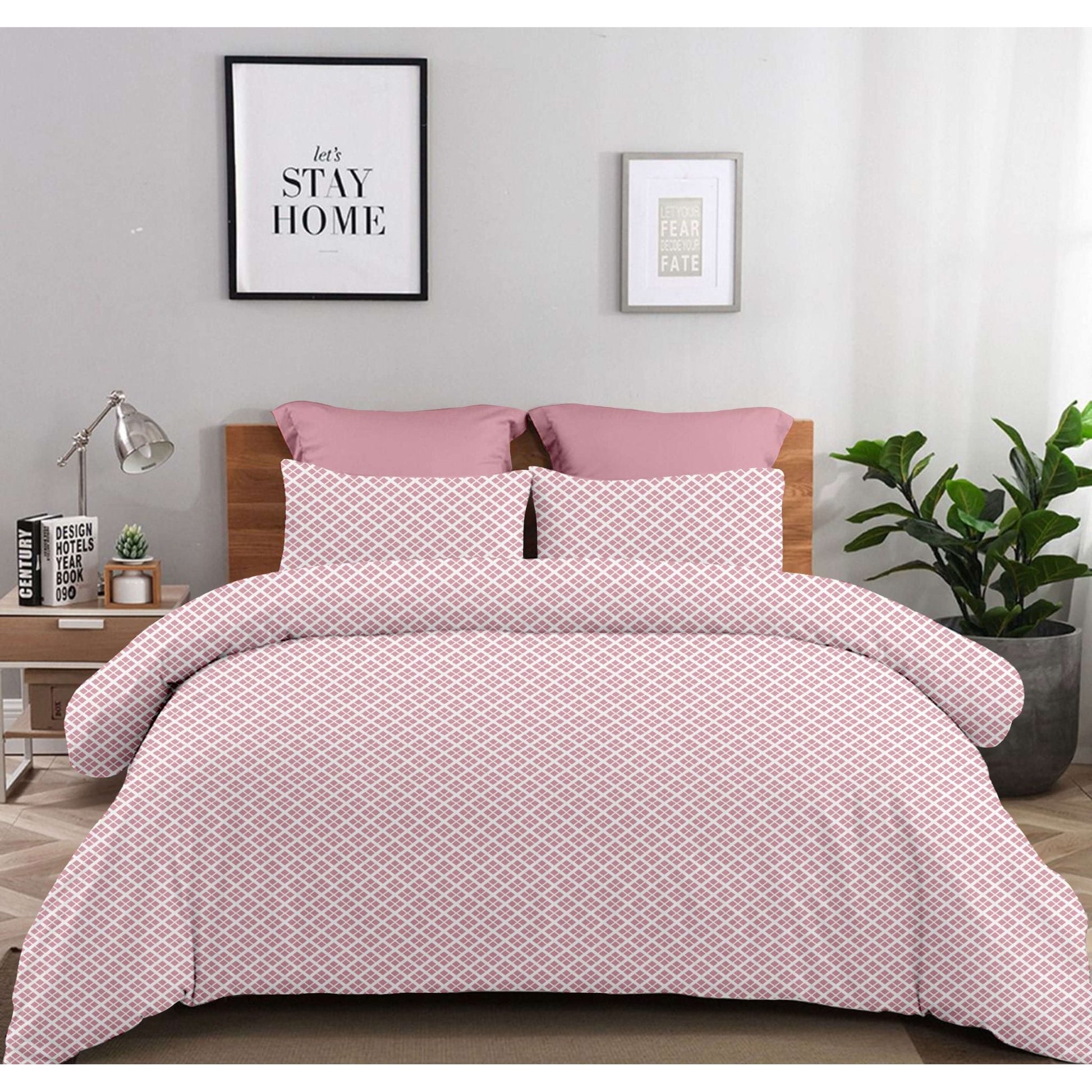 Σετ Σεντόνια 2x(1.75x2,60εκ) + 1x(52x72εκ) Claudia Dusty Rose