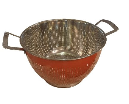 Ανοξείδωτο Πορτοκαλί Σουρωτήρι Ζυμαρικών 30x22εκ