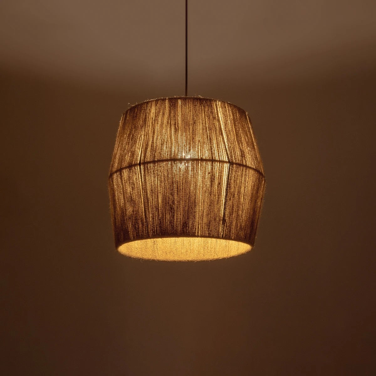 CONE 205-0057 Boho Κρεμαστό Φωτιστικό Οροφής με Ντουί 1 x E27 AC 220-240V IP20 - Μπεζ - M38 x Π38 x Υ34