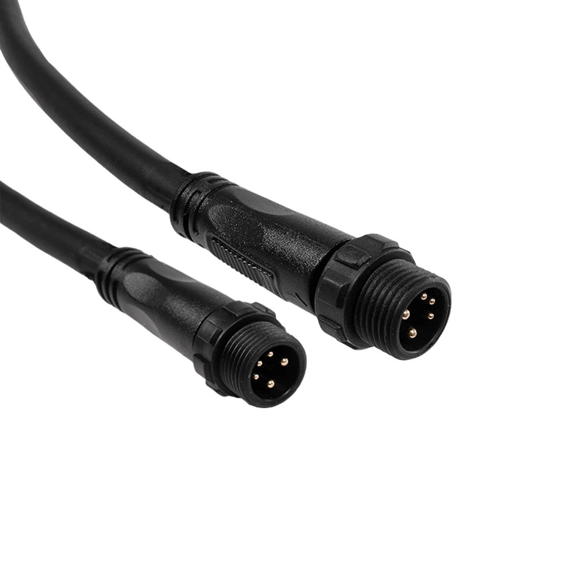 CONNECTOR 60957 5 Pin Καλώδιο/Επέκταση Τ 1 Μέτρου με Είσοδο 1 x Αρσενικό Βύσμα & Έξοδο 2 x Θηλυκά Βύσματα Αδιάβροχο IP68 - Μαύρο - Μ100 x Π52 x Υ2