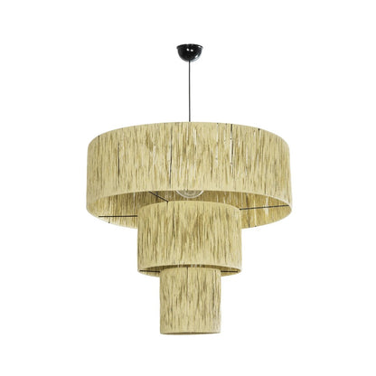 COROIN 205-0035 Boho Κρεμαστό Φωτιστικό Οροφής με Ντουί 1 x E27 AC 220-240V IP20 - Μπεζ - M70 x Π70 x Υ64