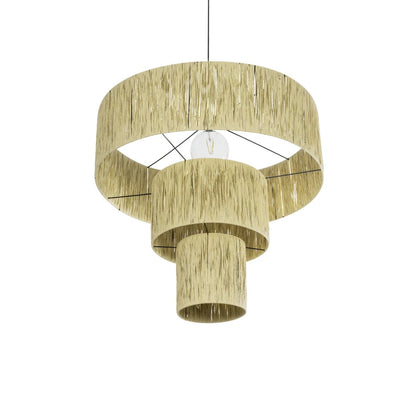 COROIN 205-0035 Boho Κρεμαστό Φωτιστικό Οροφής με Ντουί 1 x E27 AC 220-240V IP20 - Μπεζ - M70 x Π70 x Υ64