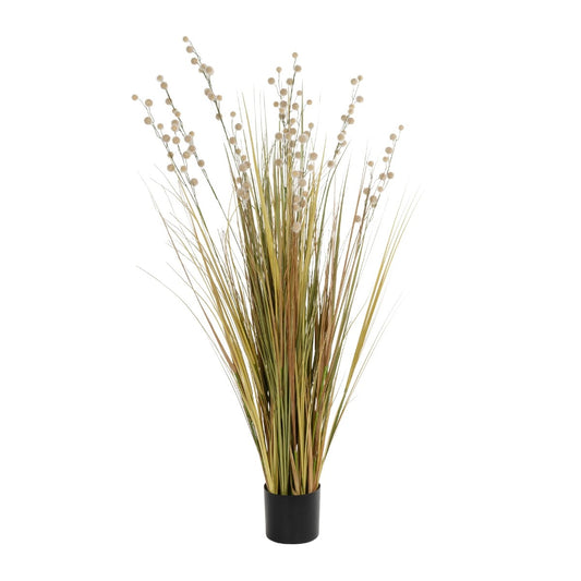 CRASPEDIA GRASS 21480 Τεχνητό Διακοσμητικό Φυτό Μπεζ & Πράσινο Κρασπέδια Μ90 x Π60 x Υ175