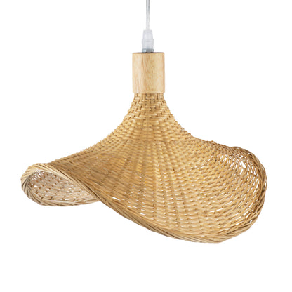 CUBA 01715 Boho Κρεμαστό Φωτιστικό Οροφής με Ντουί 1 x E27 AC 220-240V IP20 - Μπεζ - Μ33 x Π33 x Υ25