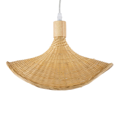 CUBA 01715 Boho Κρεμαστό Φωτιστικό Οροφής με Ντουί 1 x E27 AC 220-240V IP20 - Μπεζ - Μ33 x Π33 x Υ25
