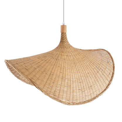 CUBA 01767 Boho Κρεμαστό Φωτιστικό Οροφής με Ντουί 1 x E27 AC 220-240V IP20 - Μπεζ - Μ80 x Π80 x Υ49