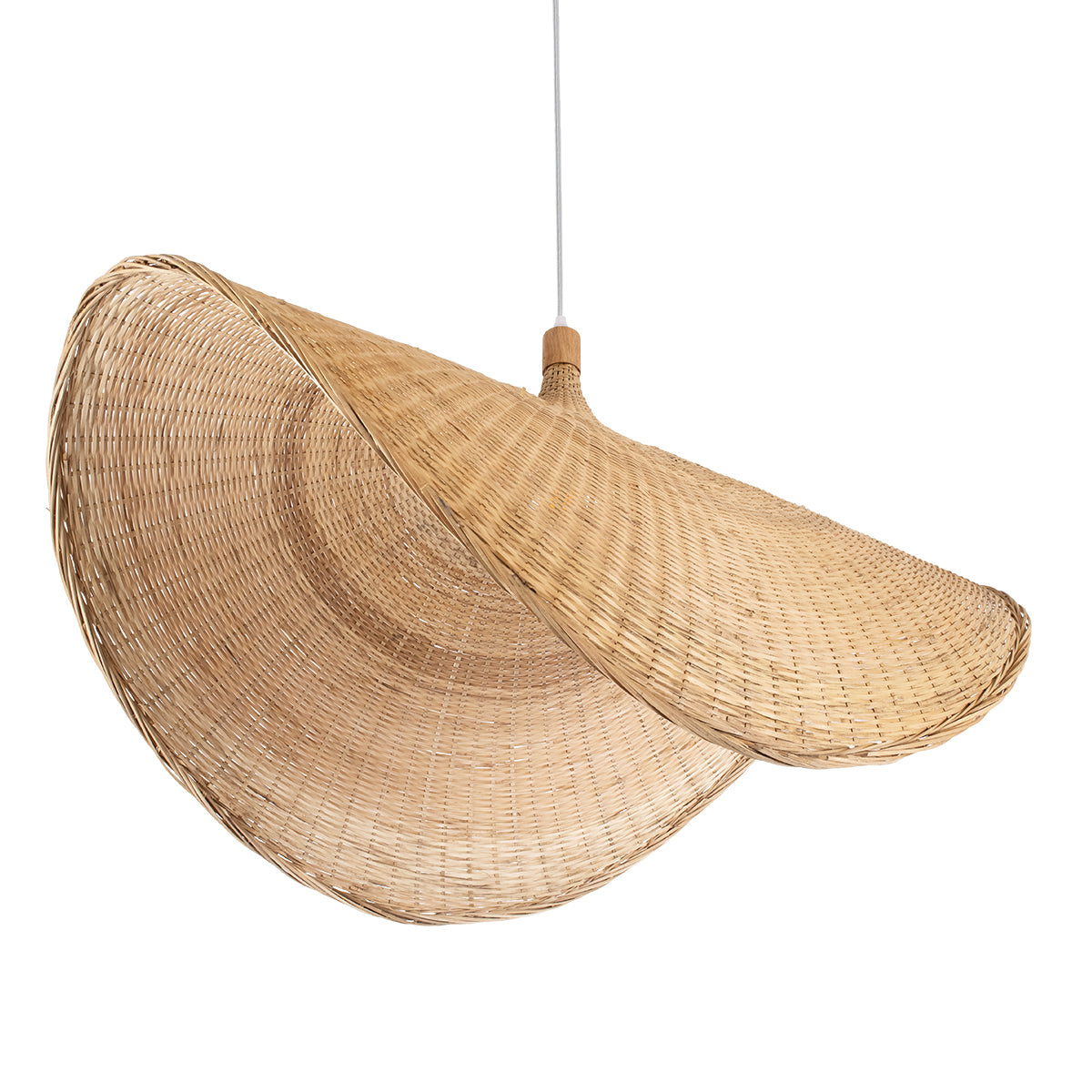 CUBA 01769 Boho Κρεμαστό Φωτιστικό Οροφής με Ντουί 1 x E27 AC 220-240V IP20 - Μπεζ - Μ100 x Π100 x Υ55