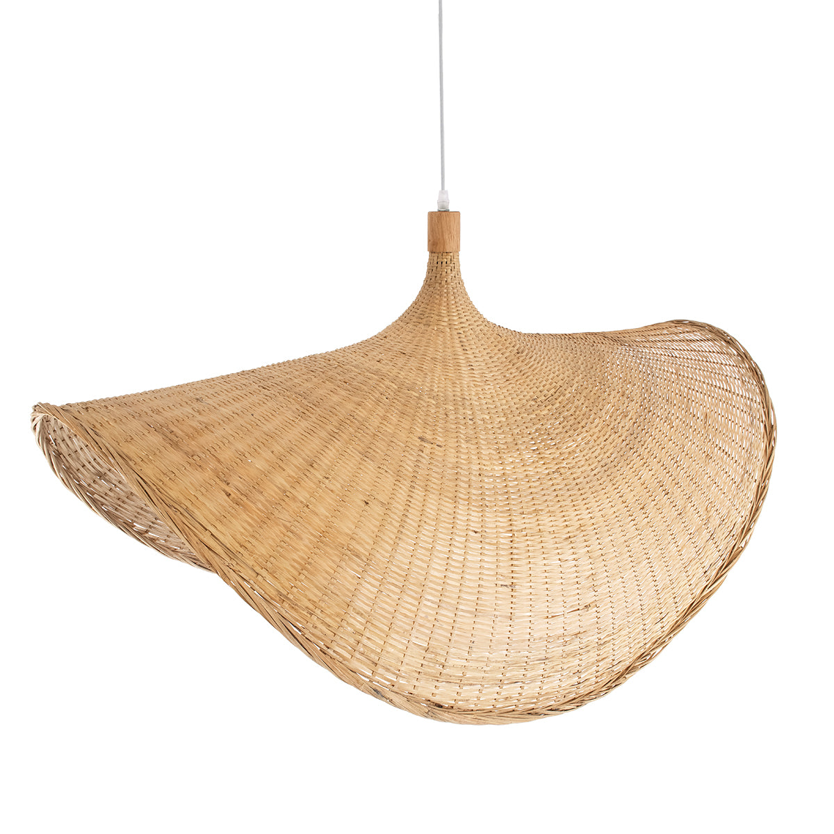 CUBA 01769 Boho Κρεμαστό Φωτιστικό Οροφής με Ντουί 1 x E27 AC 220-240V IP20 - Μπεζ - Μ100 x Π100 x Υ55