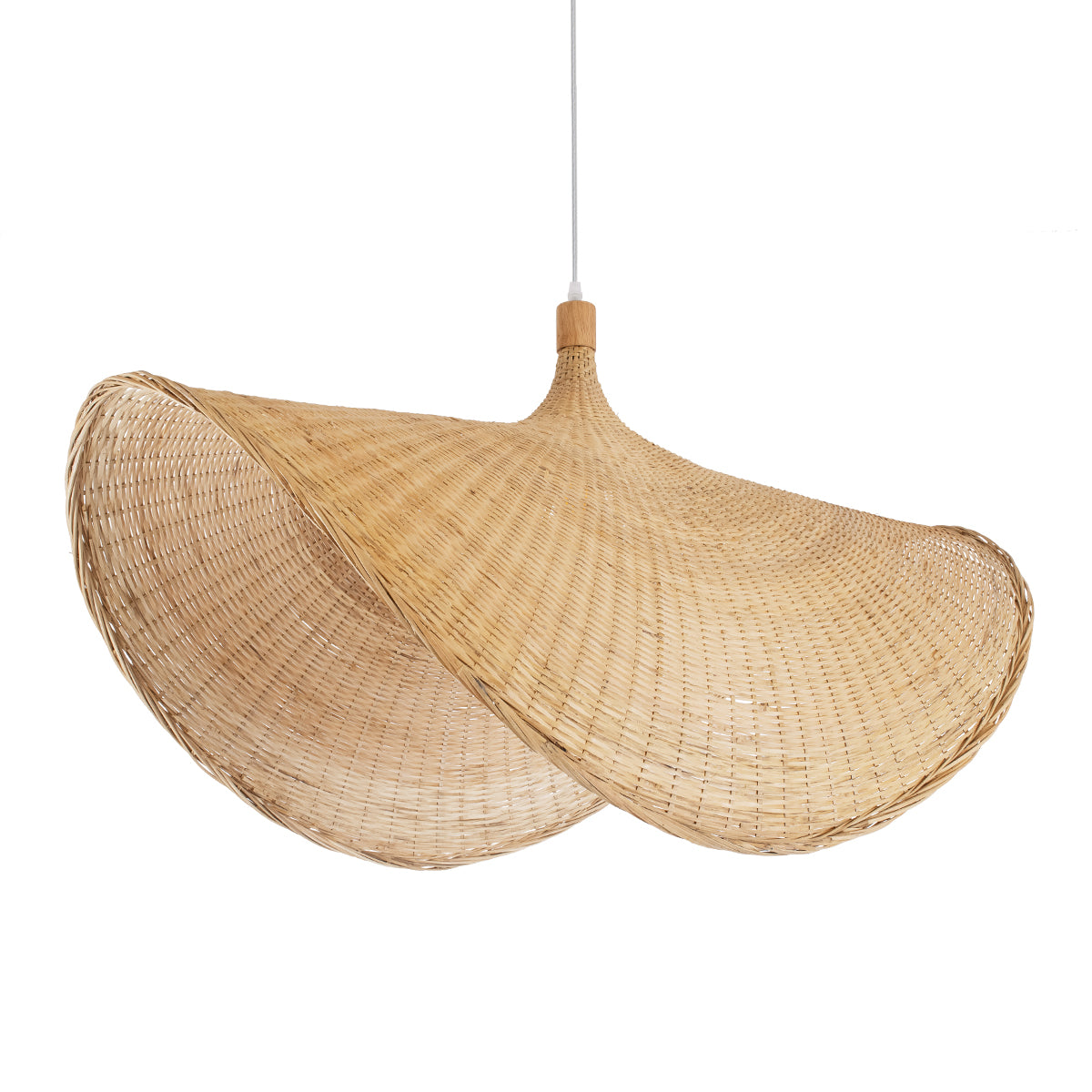 CUBA 01769 Boho Κρεμαστό Φωτιστικό Οροφής με Ντουί 1 x E27 AC 220-240V IP20 - Μπεζ - Μ100 x Π100 x Υ55