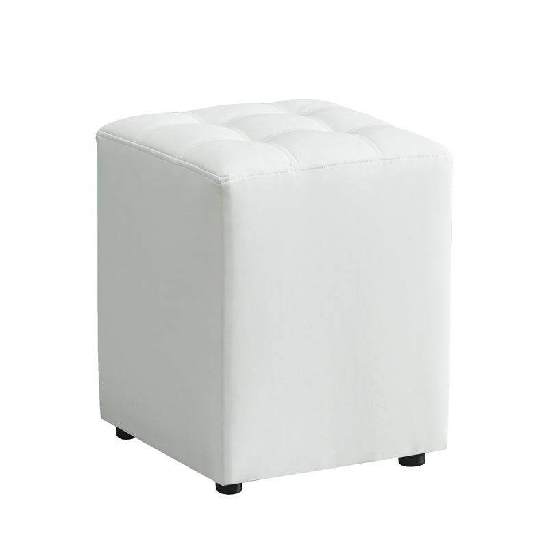 CUBE WHITE PU ΣΚΑΜΠΟ 35x35x42