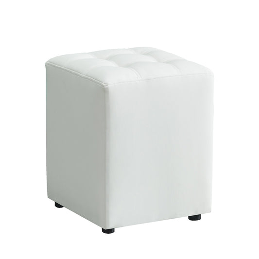 CUBE WHITE PU ΣΚΑΜΠΟ 35x35x42