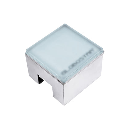 CYBOLITHOS 60366 Χωνευτό Φωτιστικό Σποτ Δαπέδου LED 2W 270lm 120° DC 24V Αδιάβροχο IP68 IK06 Μ10 x Π10 x Υ8cm 6000K Dimmable - Tempered Γαλακτερό Γυαλί & Ανοξείδωτο Ατσάλι - Bridgelux Chip