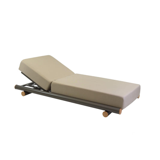 Cayenne/Taupe Ξαπλώστρα Αλουμινίου 200x93x35