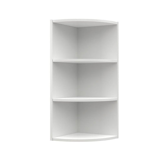 Charlotte Γωνιακό Πάνω Ντουλάπι με Ράφια 28,5x28,5x71,8 Λευκό